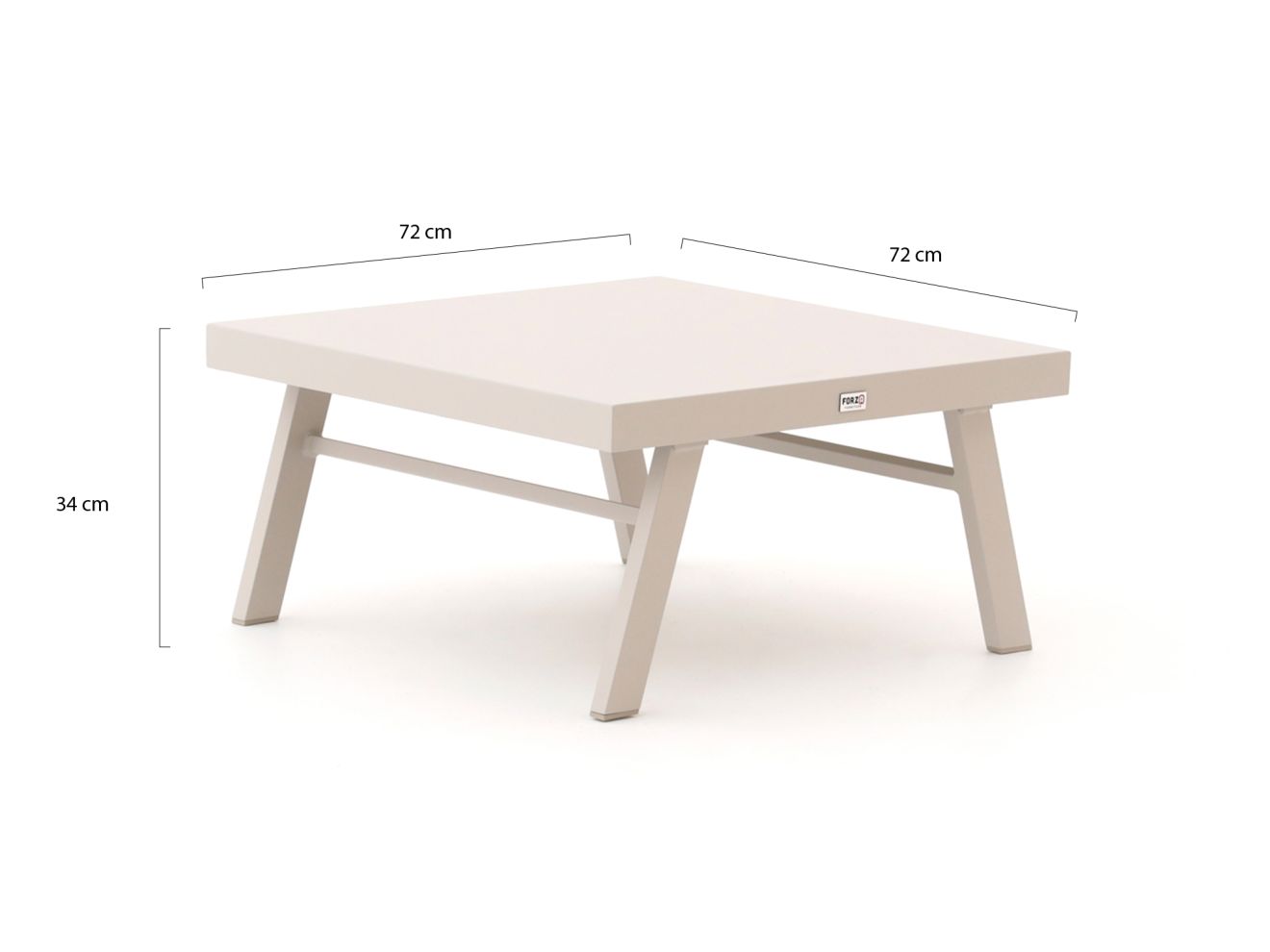 Forza Vadena Loungetisch 72x72x34 cm günstig online kaufen