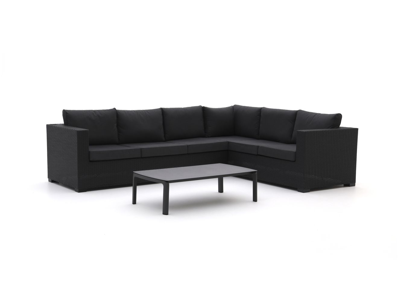 Forza Giotto/Ciane Ecklounge-Set 3-teilig rechts Schwarz  Rabatt: 6 %