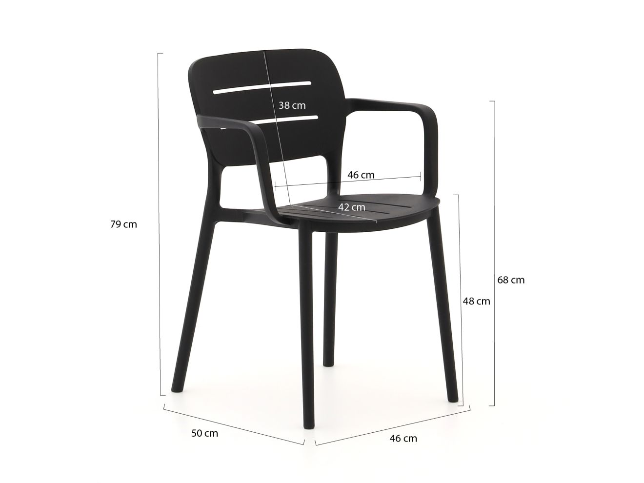Forza Pazzia/Canzo 70 cm Gartenmöbel-Set 3-teilig verstelbar günstig online kaufen