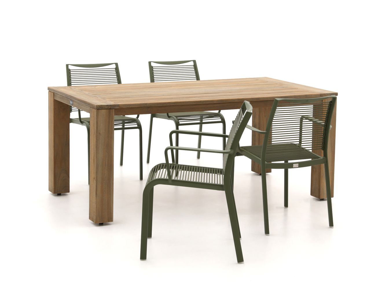 Apple Bee Hawaii/ROUGH-X 180 cm Gartenmöbel-Set 5-teilig stapelbar Braun  Rabatt: 22 %