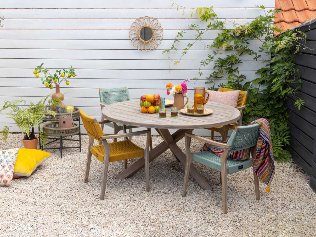 ROUGH-Y Gartentisch ø 120 cm (h:75 cm) Braun 120cm Rabatt: 33 %