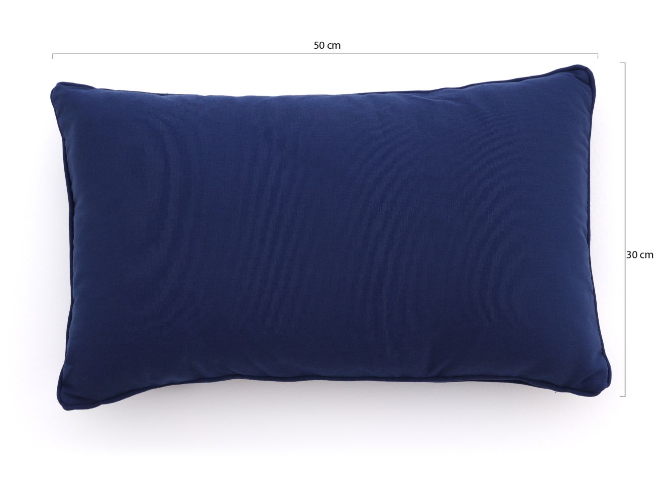 Lendenkissen 50x30 cm Blau 50x30cm