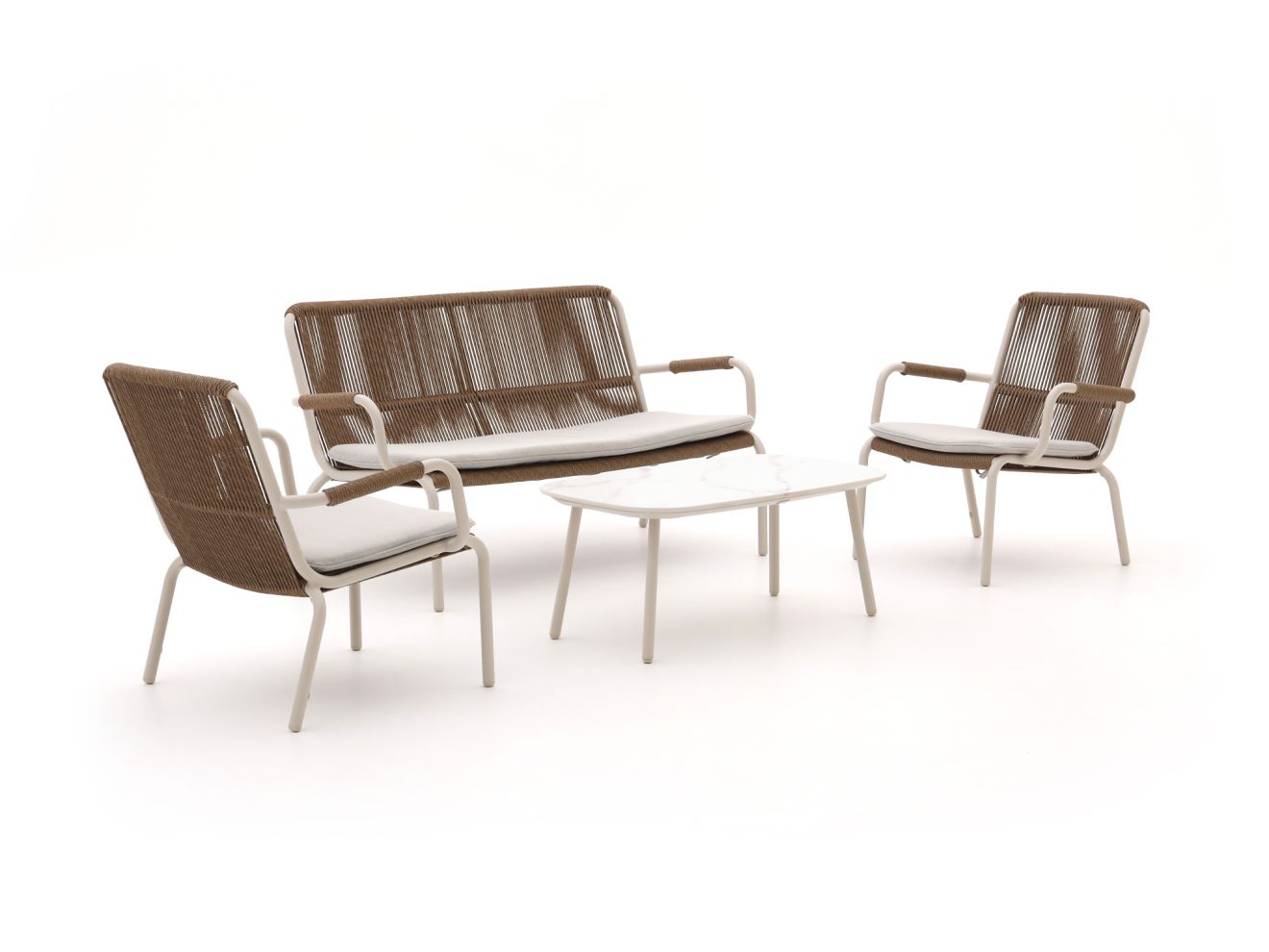 Bellagio Caronia Sessel-Sofa-Lounge-Set 4-teilig