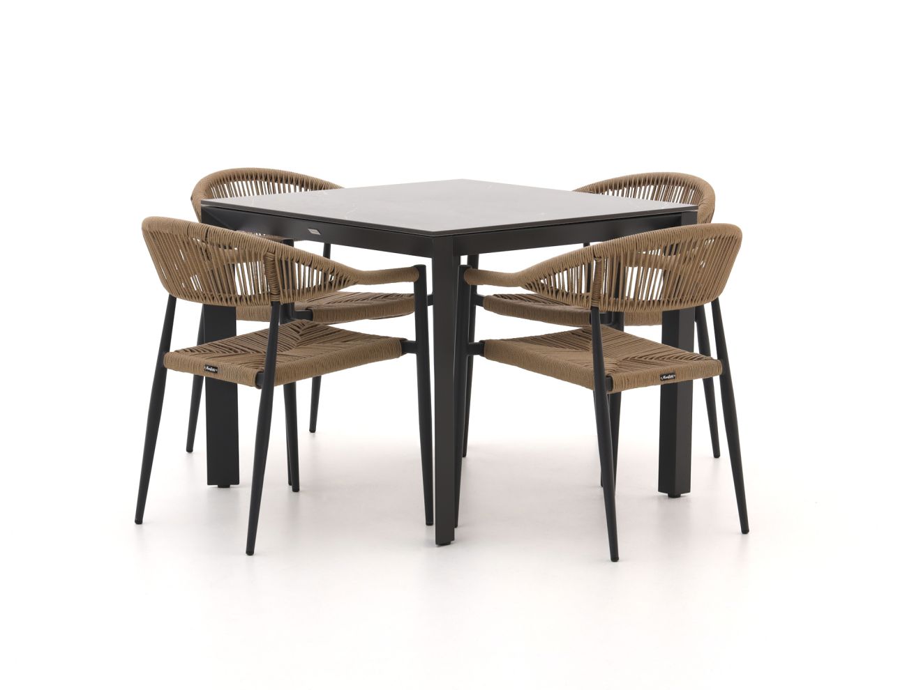 Manifesto Belpasso/Sestino 90 cm Gartenmöbel-Set 5-teilig stapelbar günstig online kaufen