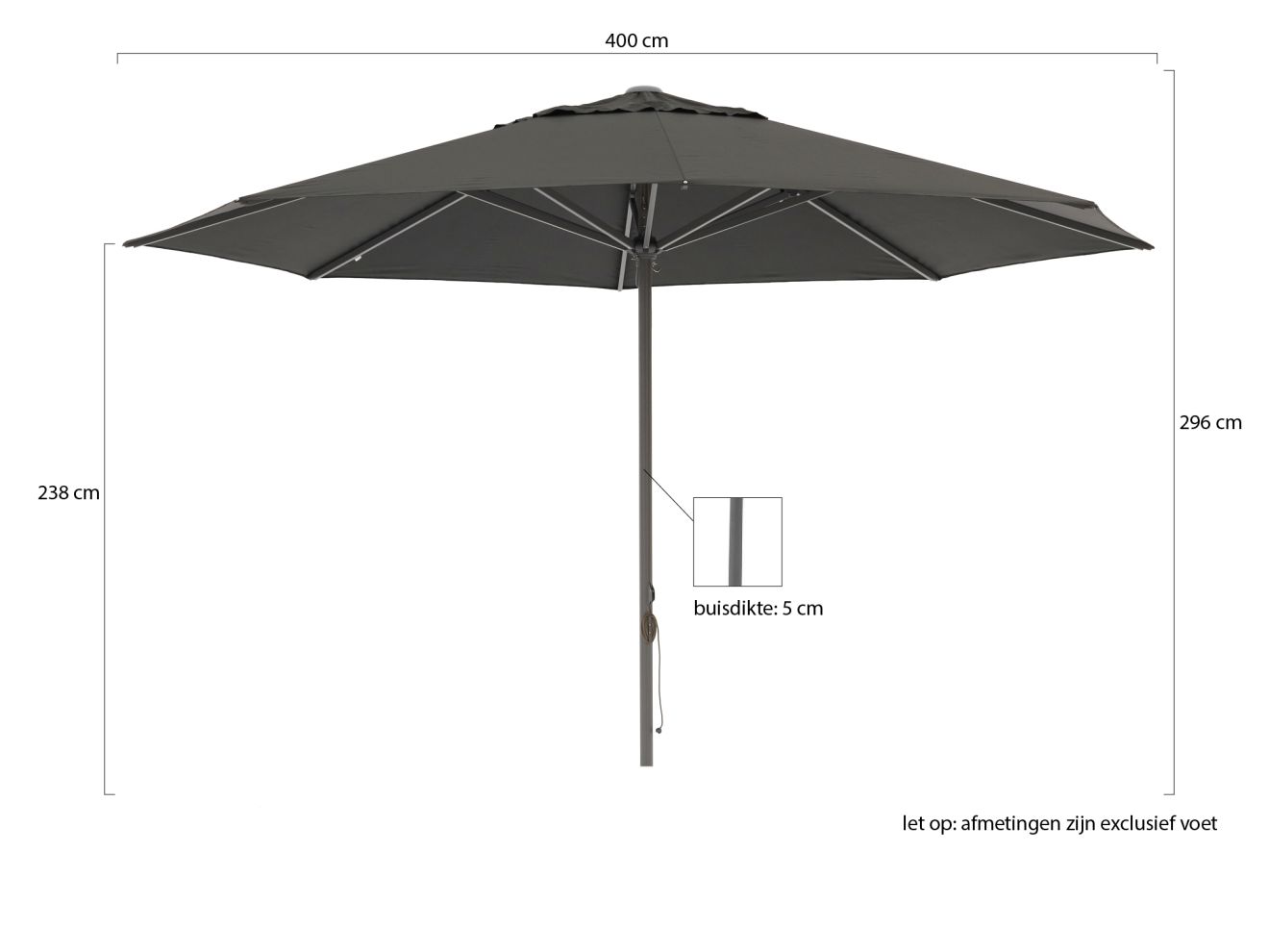Shadowline Cuba Sonnenschirm ø 400 cm günstig online kaufen