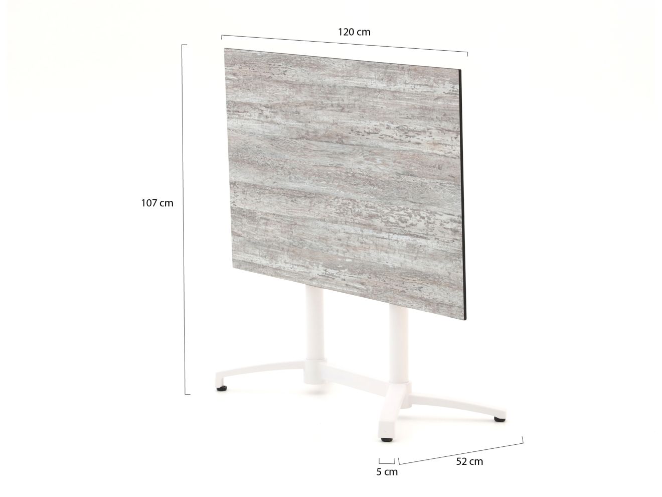 Forza Sile/Canzo 120 cm Gartenmöbel-Set 5-teilig stapelbar klappbar Orange  Rabatt: 19 %