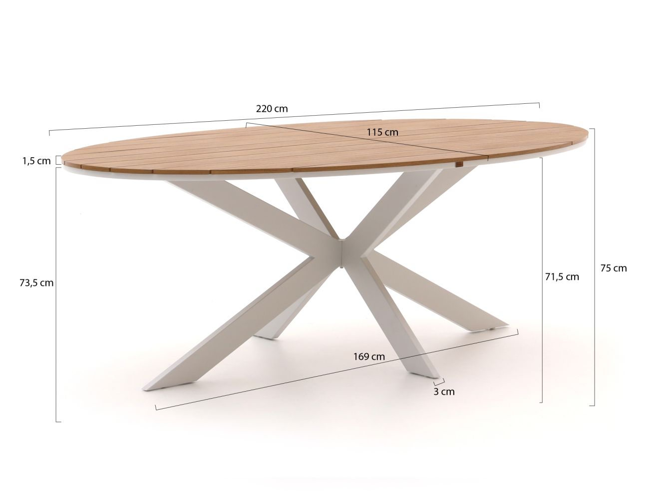 Bellagio Dranera/Fidenza oval 220 cm Gartenmöbel-Set 7-teilig stapelbar Grau Rabatt: 21 % Bellagio Dranera/Fidenza oval 220 cm Gartenmöbel-Set 7-teilig stapelbar Grau Rabatt: 21 %