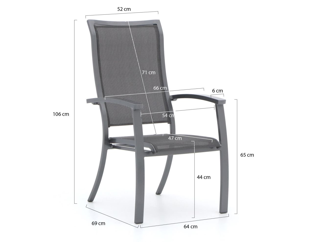 Bellagio Lugo/Fidenza 160 cm Gartenmöbel-Set 5-teilig stapelbar günstig online kaufen