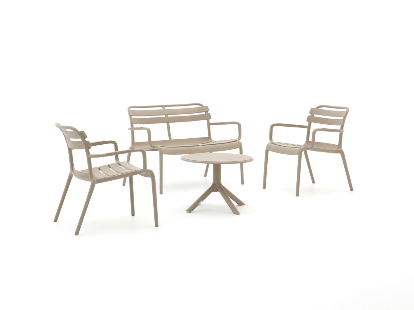 Forza Vico/Rieti ø 60 cm Sessel-Sofa Lounge-Set 4-teilig  60cm