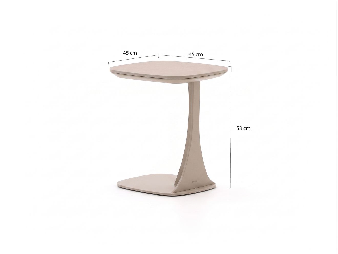 SUNS Feroli Loungetisch 45x45x53 cm Taupe SUNS Feroli Loungetisch 45x45x53 cm Taupe