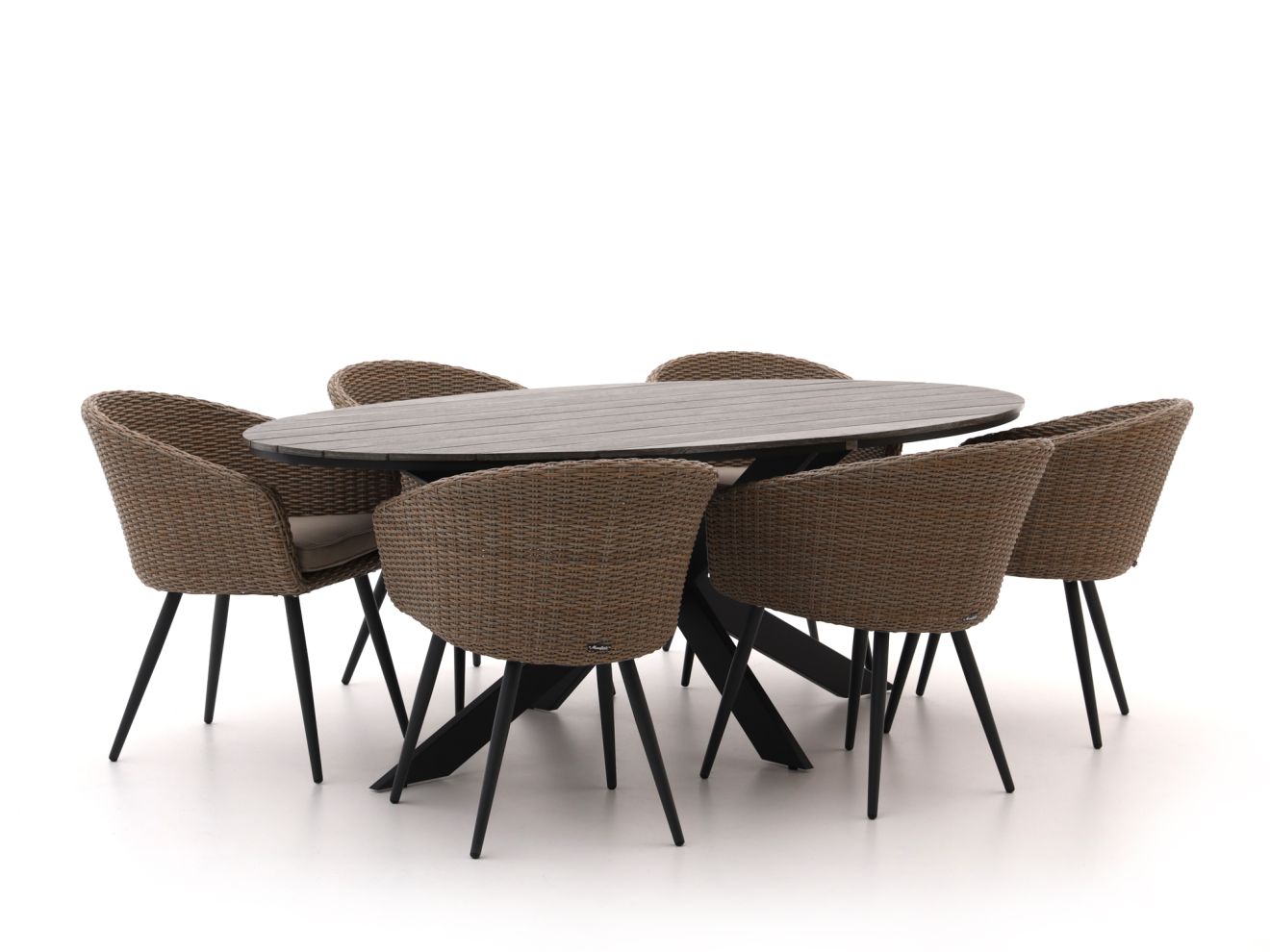 Manifesto Veruno/Fidenza oval 220 cm Esstischgruppe 7-teilig günstig online kaufen