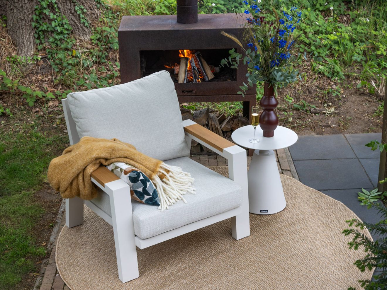 Bellagio Bisenzio Loungesessel Weiß  Rabatt: 19 %