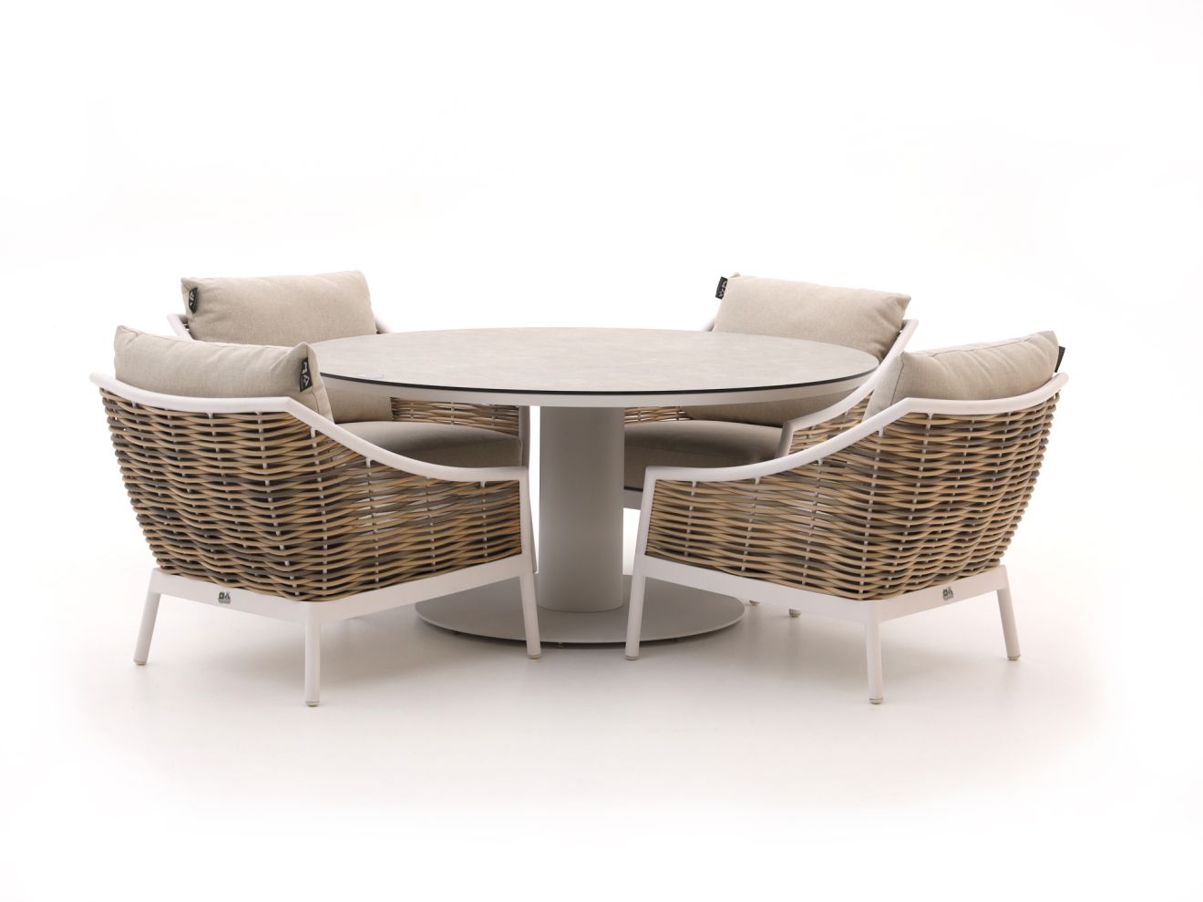 Apple Bee Milou/La Fonte ø 150 cm Low Gartenmöbel-Set 5-teilig günstig online kaufen