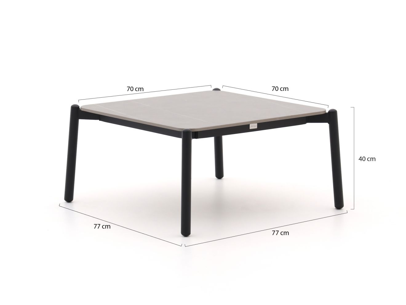 Bellagio Cupello loungetisch 77x77x40 cm günstig online kaufen
