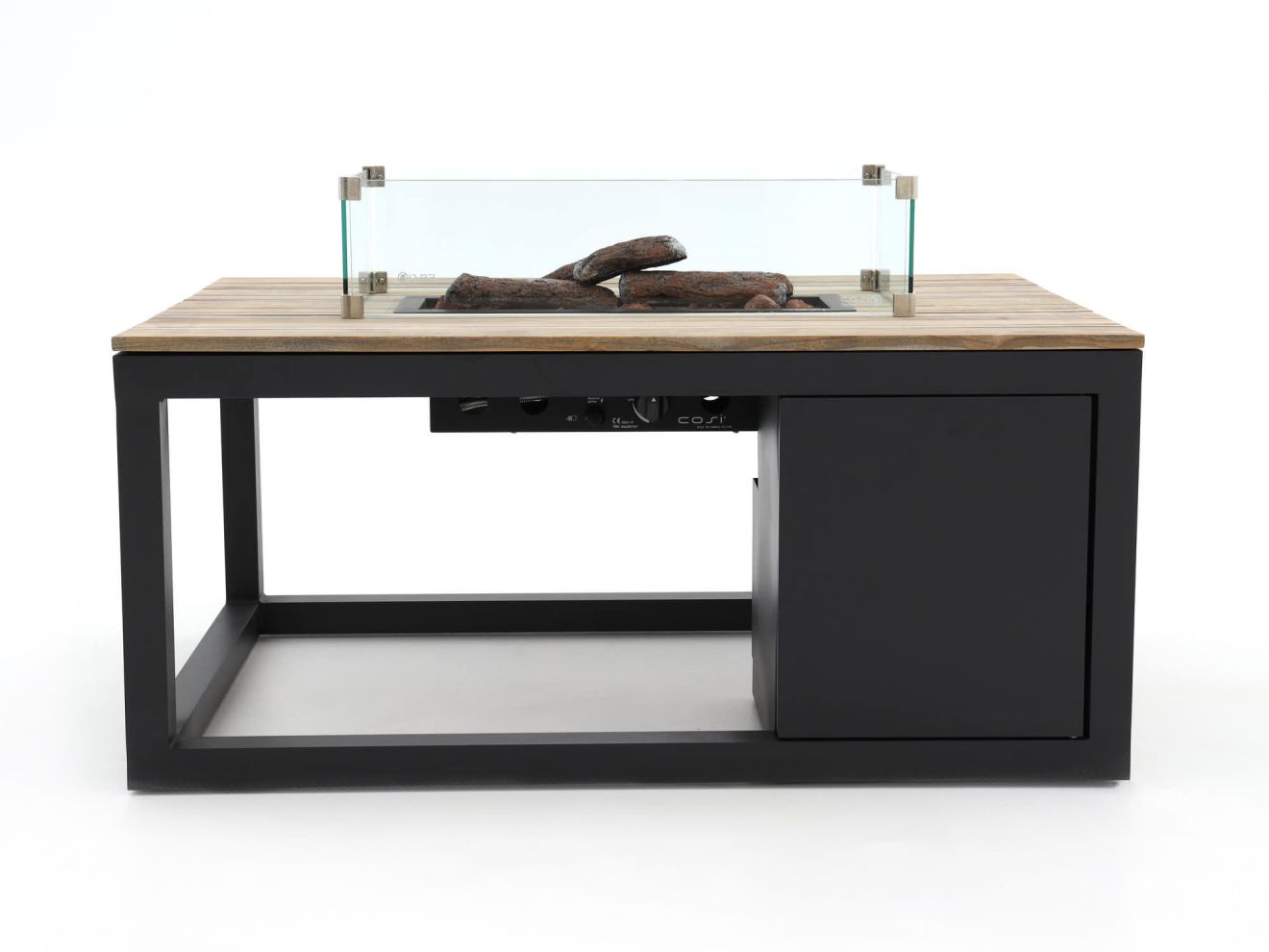 Cosiraw Lounge Feuertisch 120x80x55 cm Grau