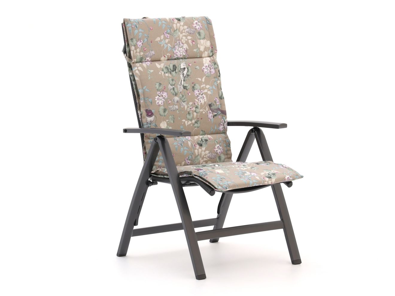 Madison Auflage Hochlehner dünn 125x50  cm Taupe 125x50cm