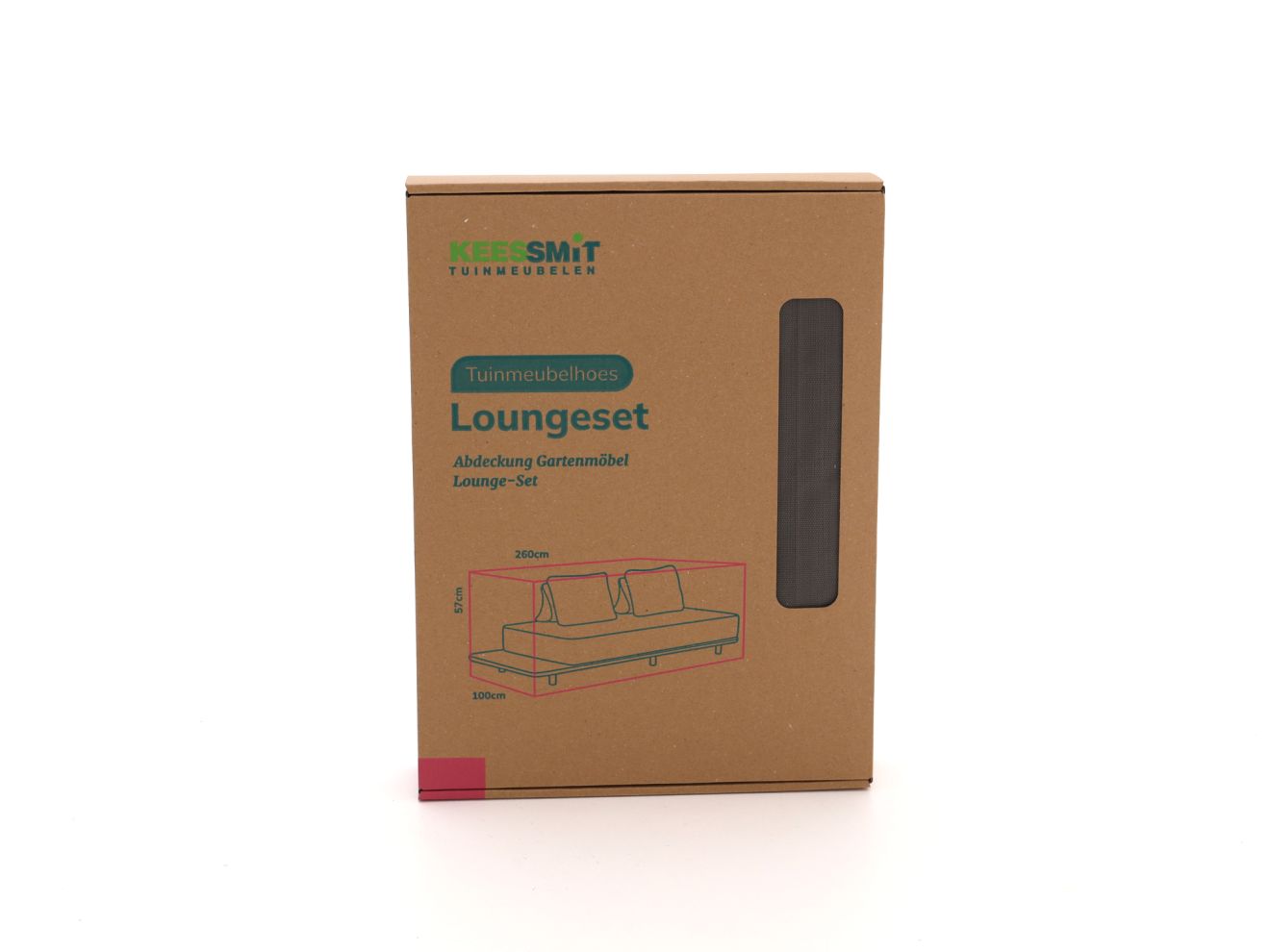 Kees Smit Gartenmöbelabdeckung Sessel-Sofa Lounge-Set 260x100x57 cm Grau  Rabatt: 17 %