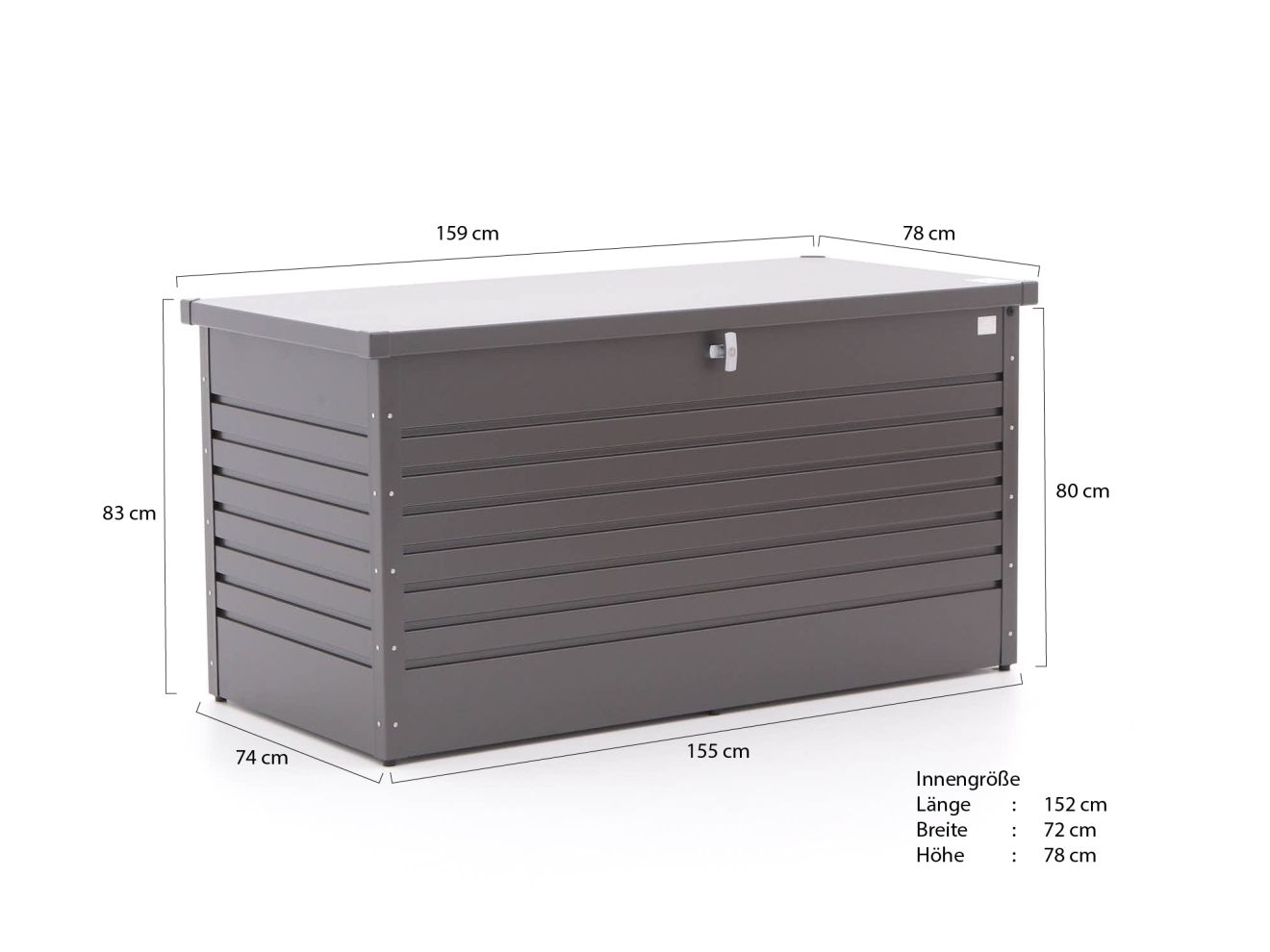 Biohort Gartenbox 160 cm günstig online kaufen
