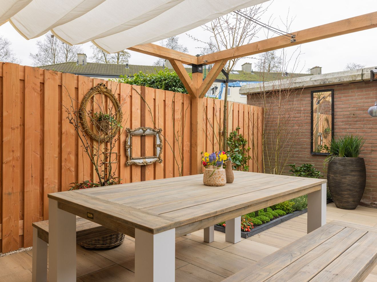 ROUGH-X Gartentisch 200x100x76 cm Braun ...