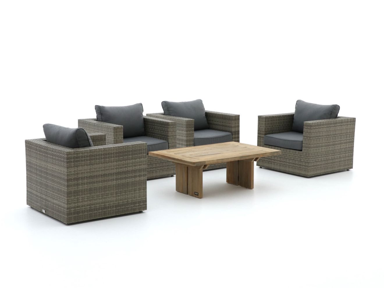 Forza Barolo/ROUGH-L Sessel Lounge-Set 5-teilig Grau 0x0cm Rabatt: 23 %