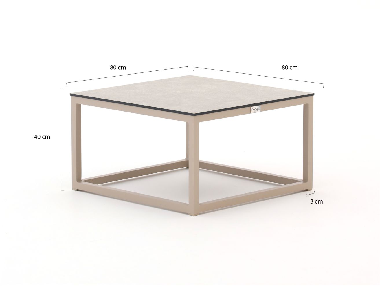 Tierra Outdoor Rio Loungetisch 60x60x35 cm günstig online kaufen