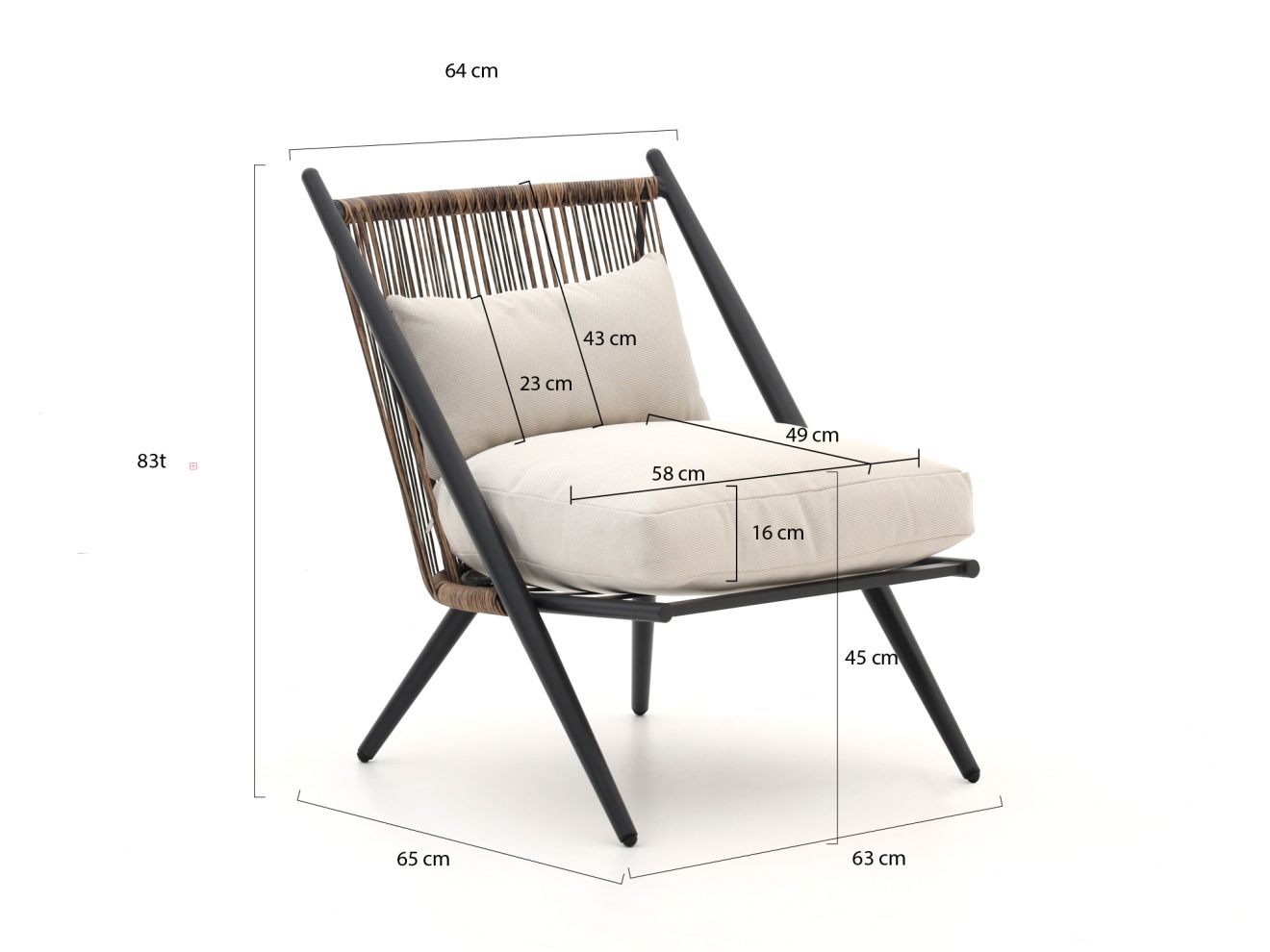 Intenso Brittoli/Tusa ø 42 cm lounge Balkon-Set 3-delig günstig online kaufen