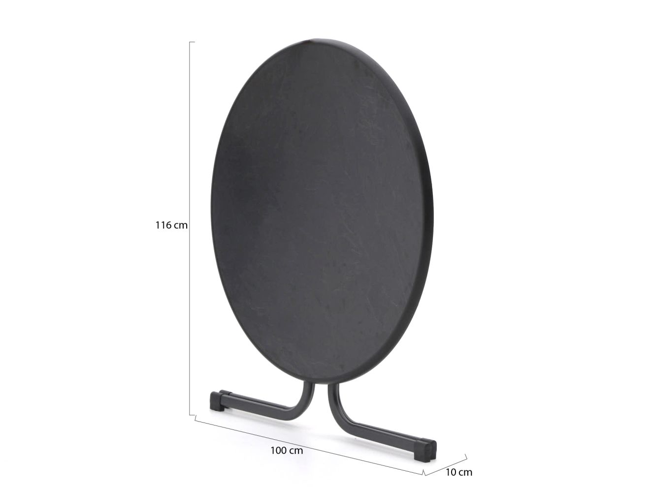 Sieger Mecalit Gartentisch klappbar ø 100 cm (h: 72 cm) Grau 100cm Sieger Mecalit Gartentisch klappbar ø 100 cm (h: 72 cm) Grau 100cm