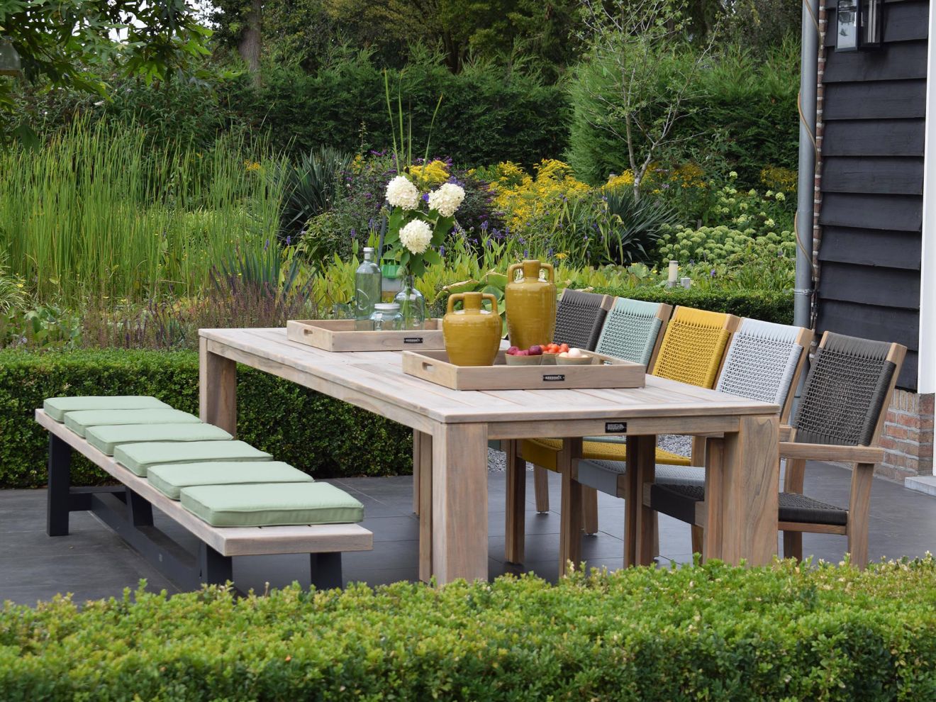 ROUGH-X Gartentisch 320x100x76 cm Braun ... ROUGH-X Gartentisch 320x100x76 cm Braun ...