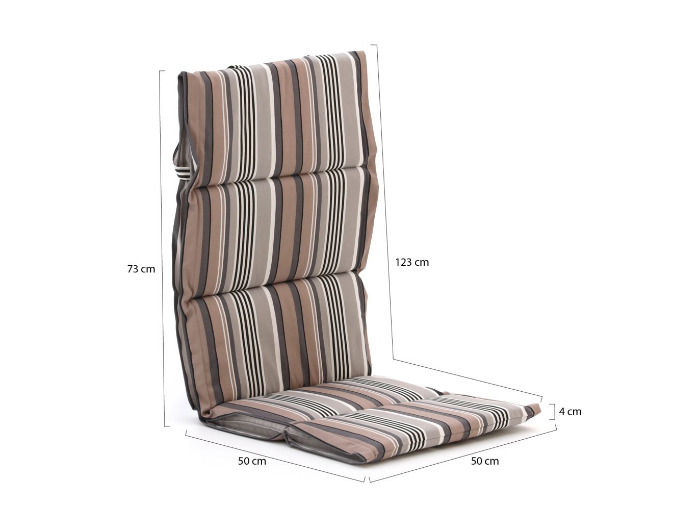 Madison Fiber Hochleher Auflagen Set von 4 Grau  Rabatt: 33 %