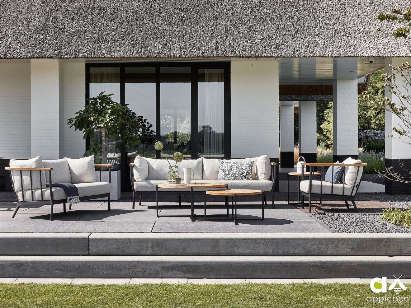 Apple Bee Condor Gartensofa 150 cm Braun... Apple Bee Condor Gartensofa 150 cm Braun...