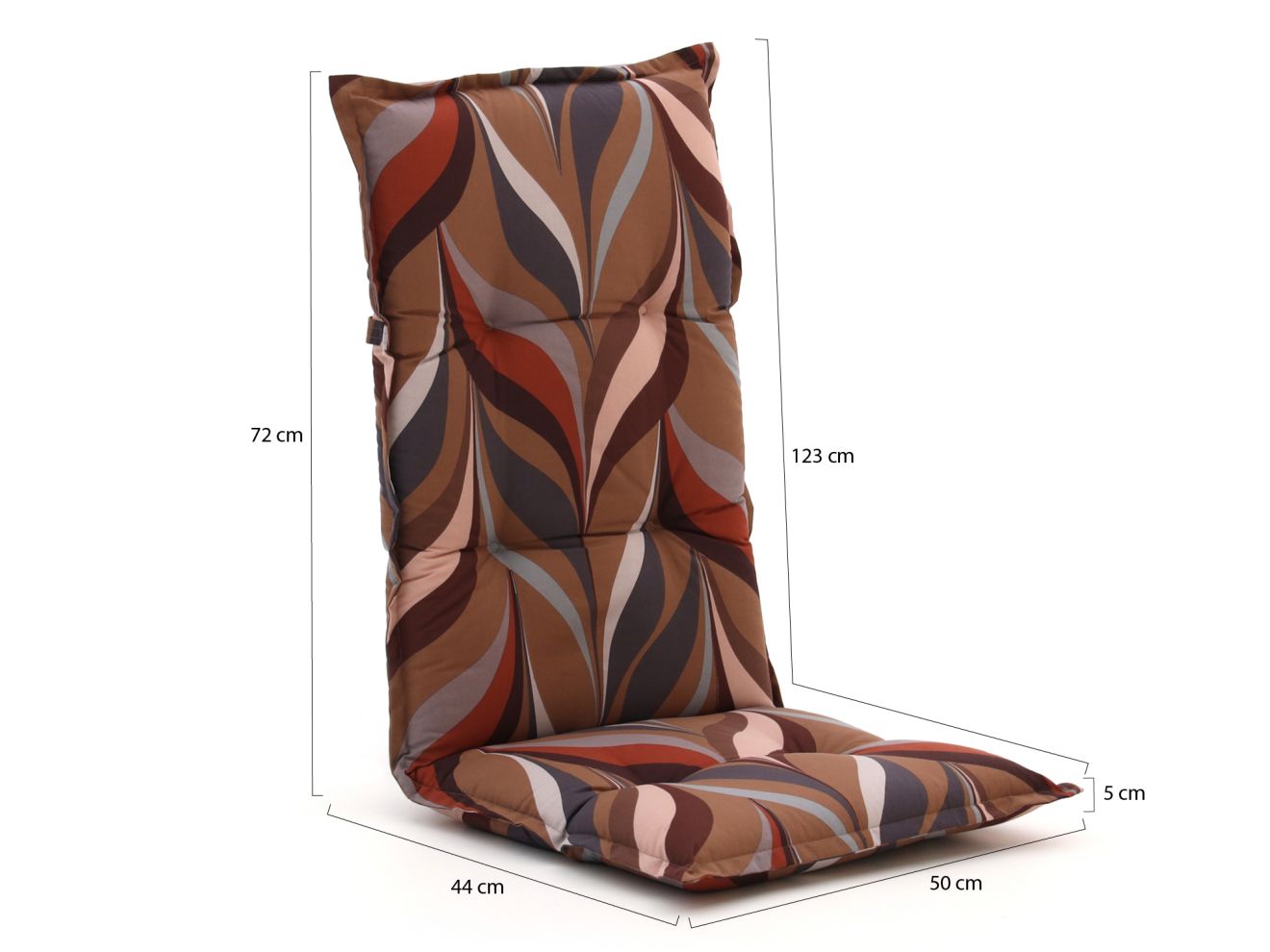 Hartman Auflage Hochlehner 123x50 cm Rab...