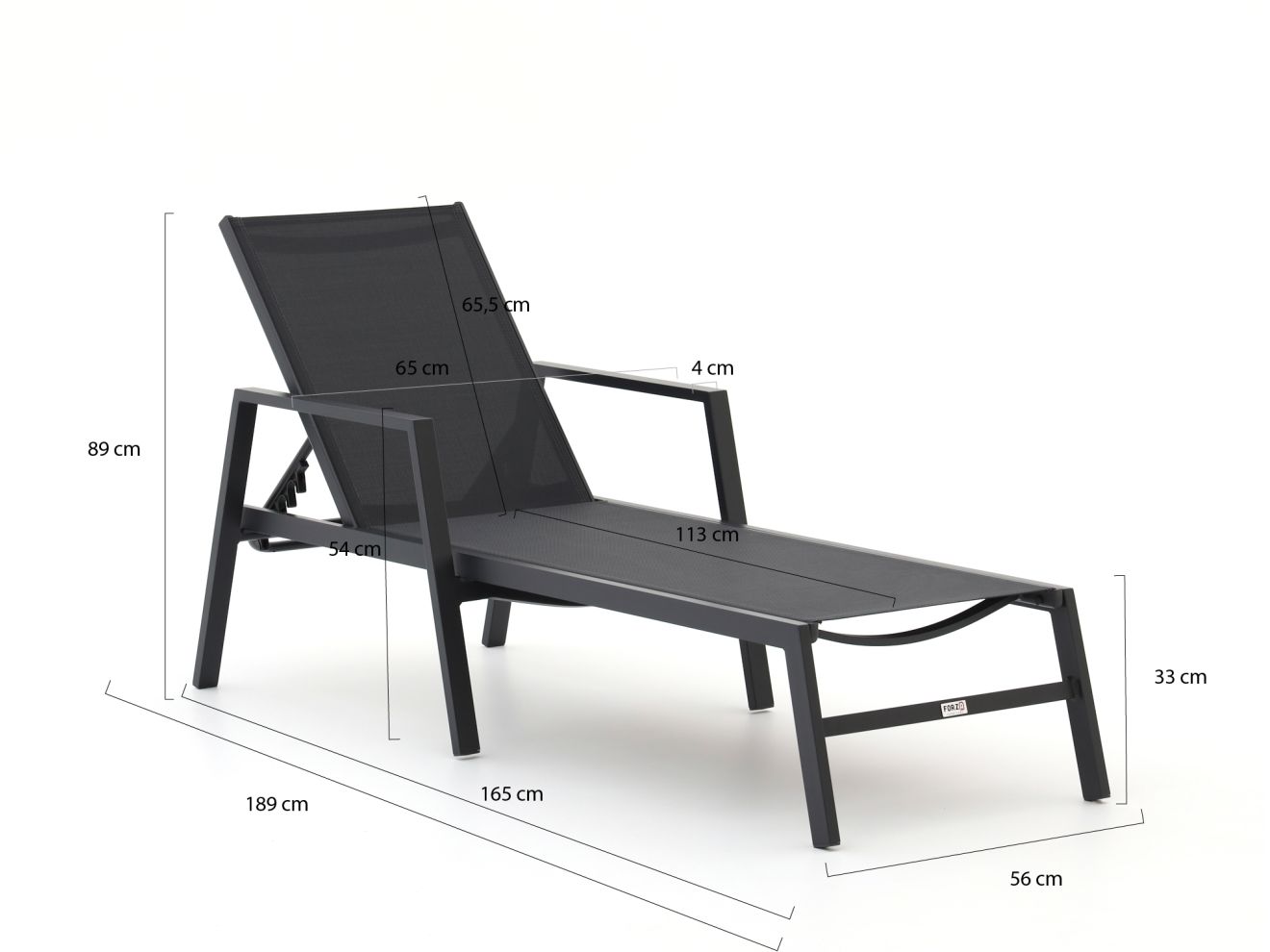 Forza Sarona Gartenliege stapelbar günstig online kaufen