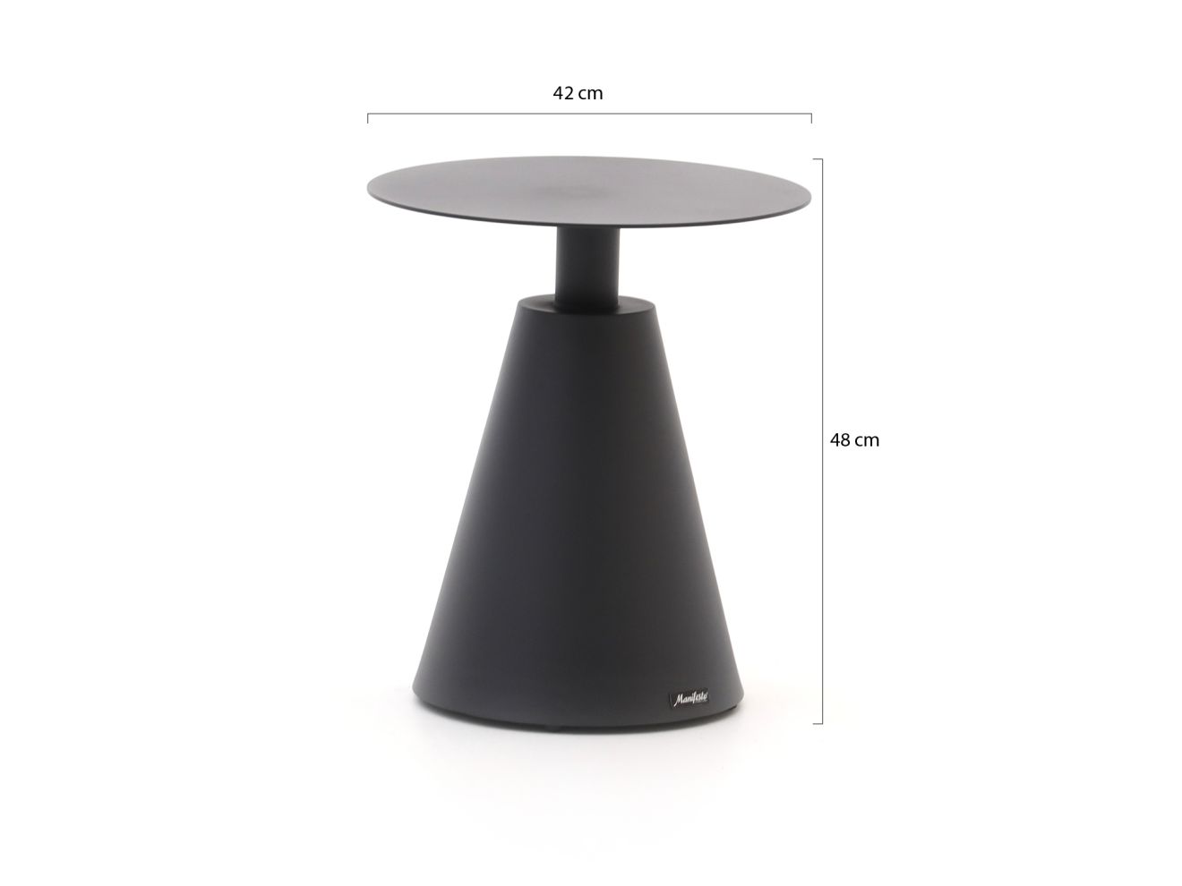 Manifesto Tusa Beistelltisch Outdoor ø 42 (h:48cm) Grau 42cm Rabatt: 19 %