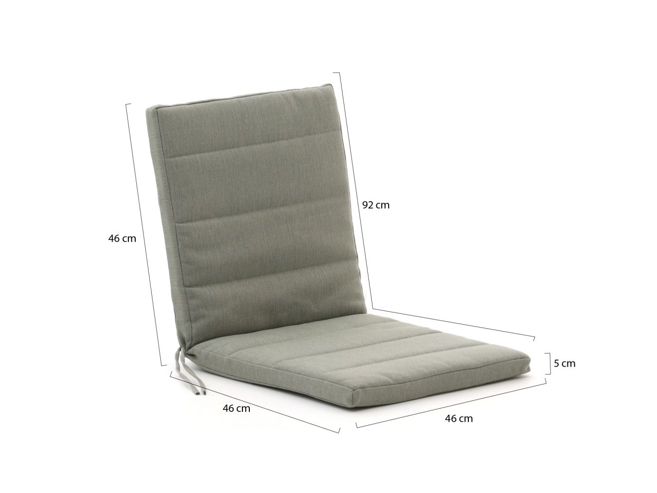 Auflage Niedriglehner dünn 92x46 cm Grün 92x46cm Auflage Niedriglehner dünn 92x46 cm Grün 92x46cm