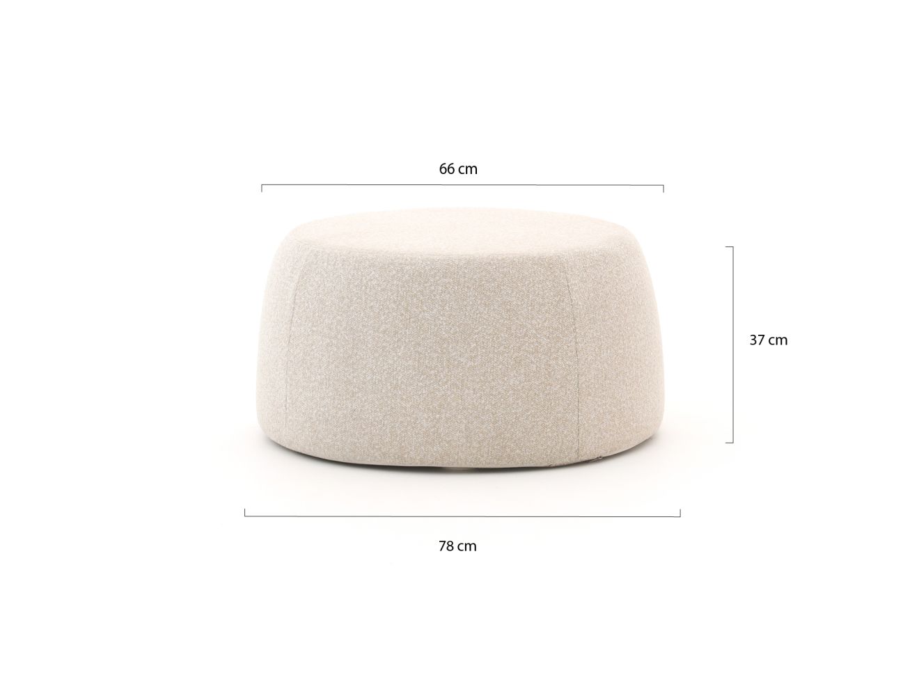 Zavelli Soffice  Loungetisch ø 78 cm (h: 37 cm) günstig online kaufen