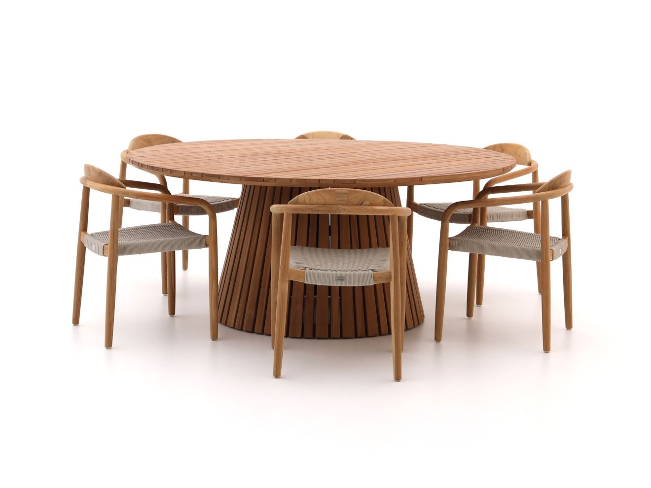 Bellagio Berbaro/Santa Severina ø 180 cm Gartenmöbel-Set 7-Teilig Stapelbar Grau 180cm Rabatt: 20 %