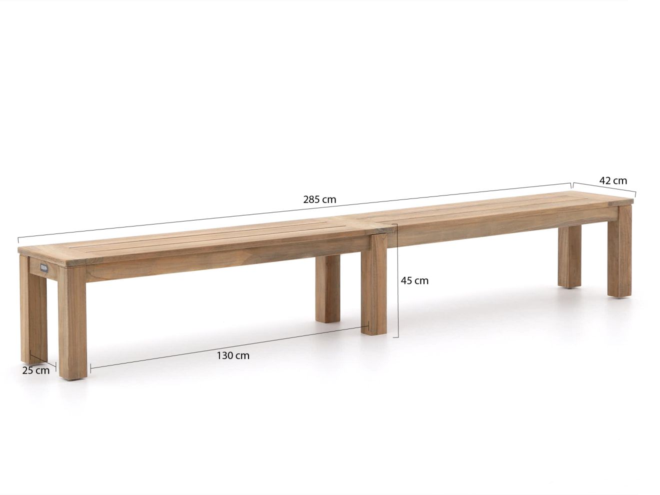 ROUGH-X Picknickbank 285x42x45 cm Braun 285x42x45cm Rabatt: 20 %