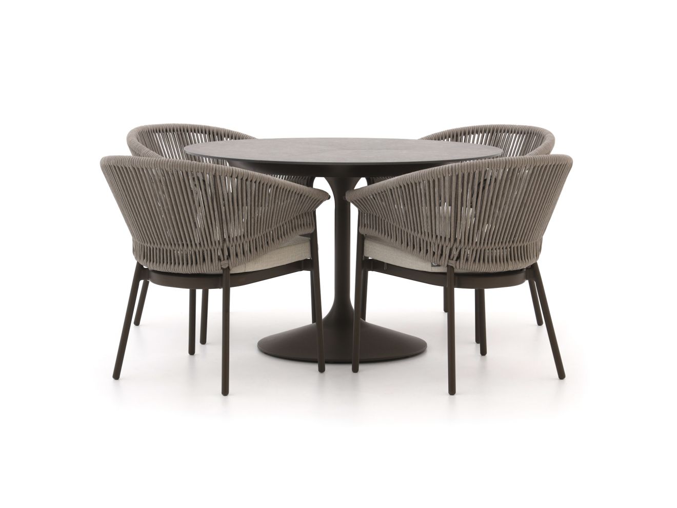 + 15 % Kassenrabatt | SUNS Santorini/Nova ø 120 cm Gartenmöbel-Set 5-teilig