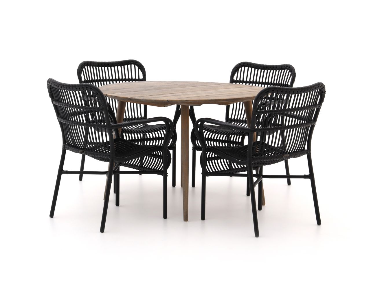 Intenso Parma/ROUGH-K ø 115 cm Gartenmöbel-Set 5-Teilig günstig online kaufen