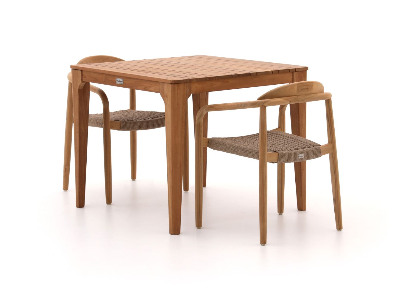 Bellagio Berbaro/Bruca 90 cm Gartenmöbel-Set 3-Teilig Stapelbar günstig online kaufen