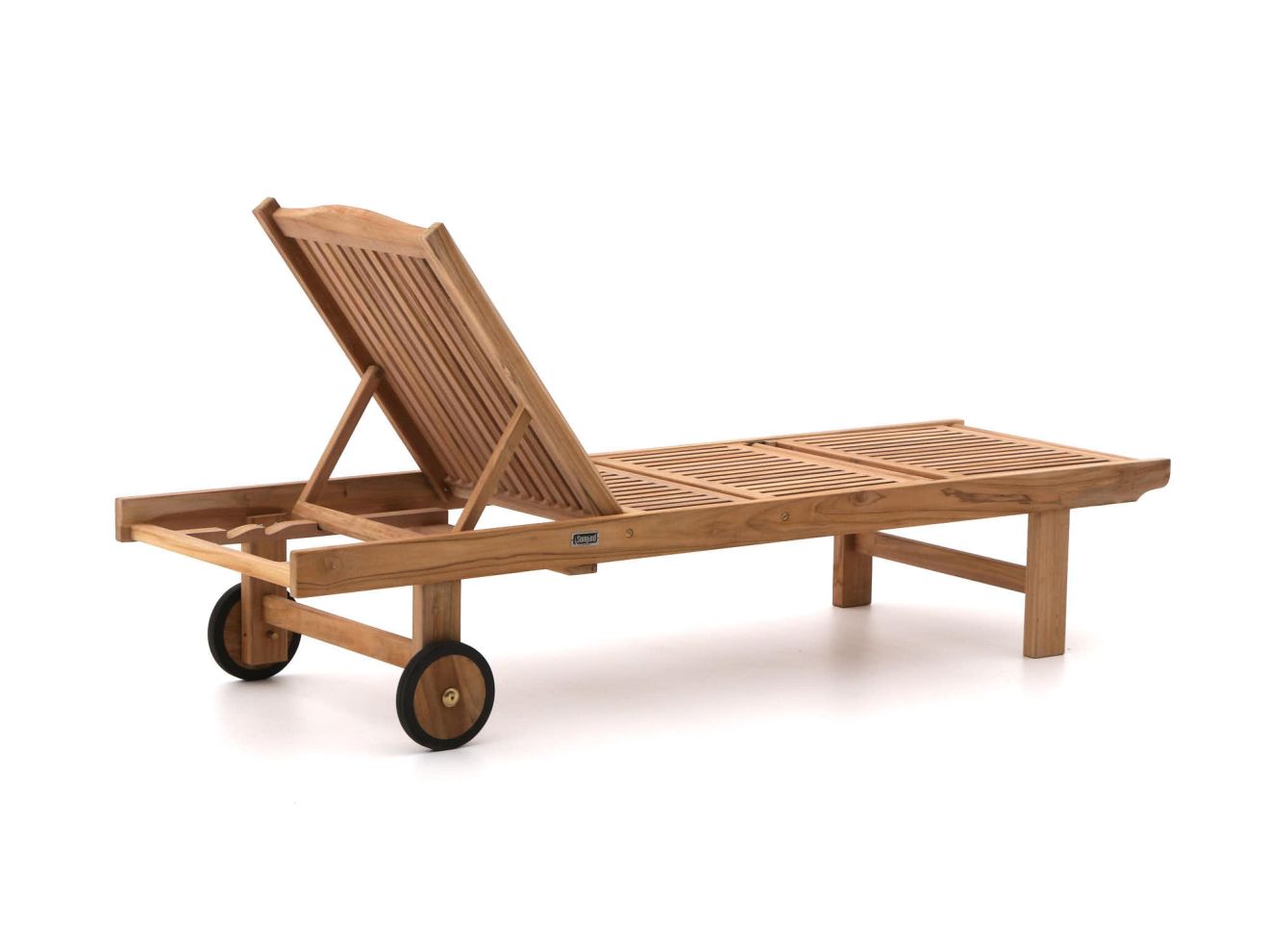 Sunyard Veronica Gartenliege mit Rad Braun  Rabatt: 21 %