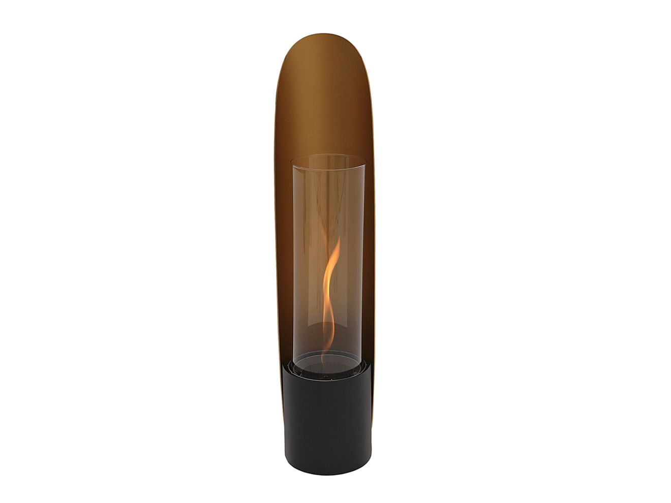 Tenderflame Cycloflame Wandkamin 16,5x16,5x81cm Taupe
