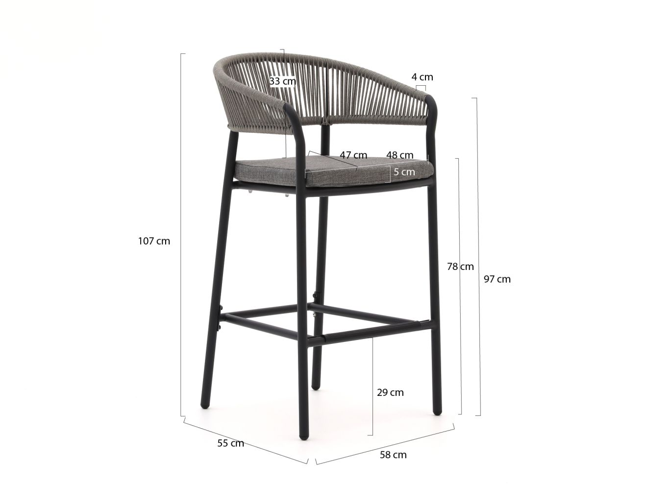 Bellagio Nova Siri/Induno Dänisch oval 220cm Gartenbar 7-Teilig günstig online kaufen