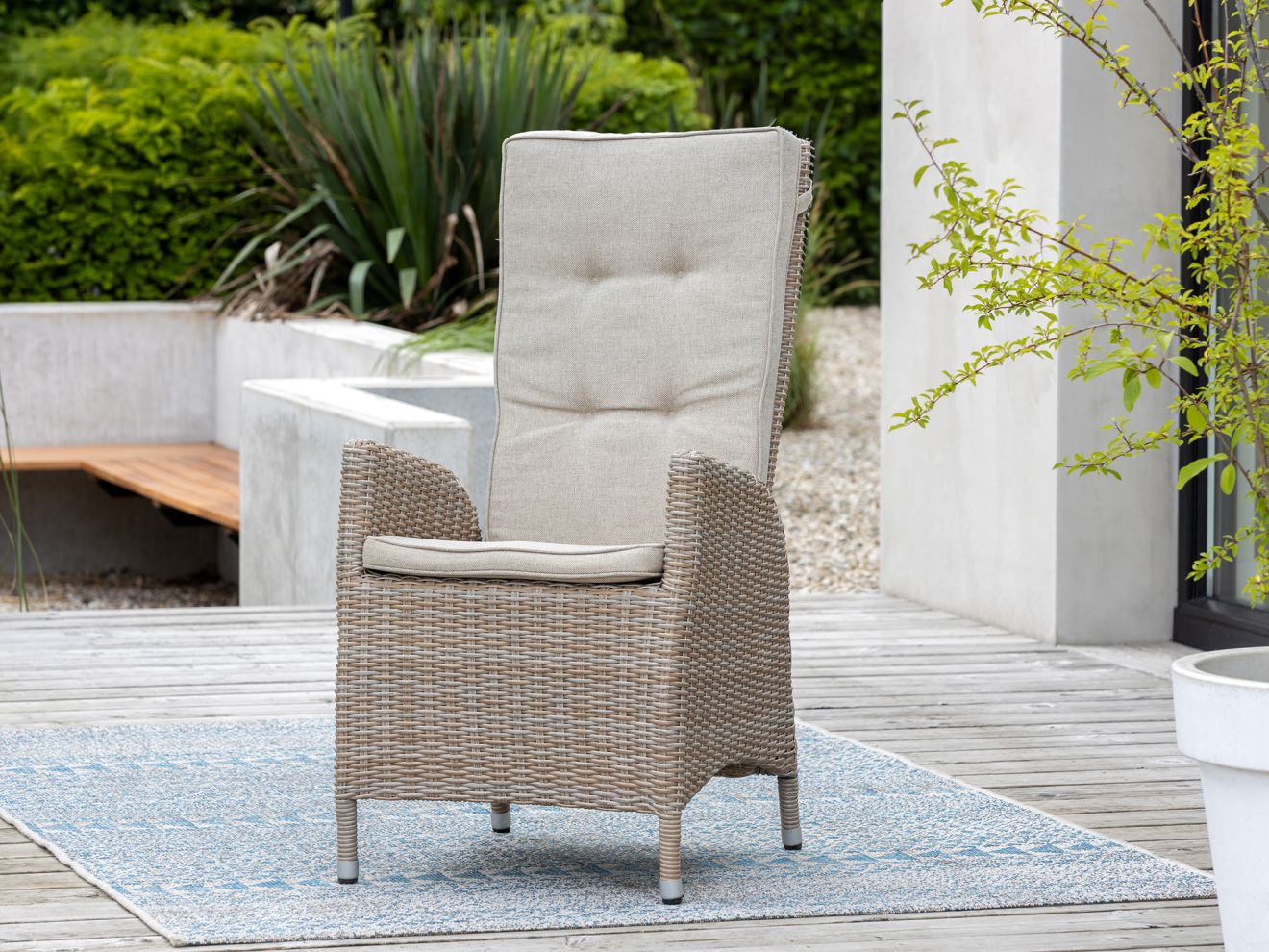 Intenso Fabrizi/ROUGH-X 180 cm Gartenmöbel-Set 5-teilig verstellbar Braun  Rabatt: 24 %