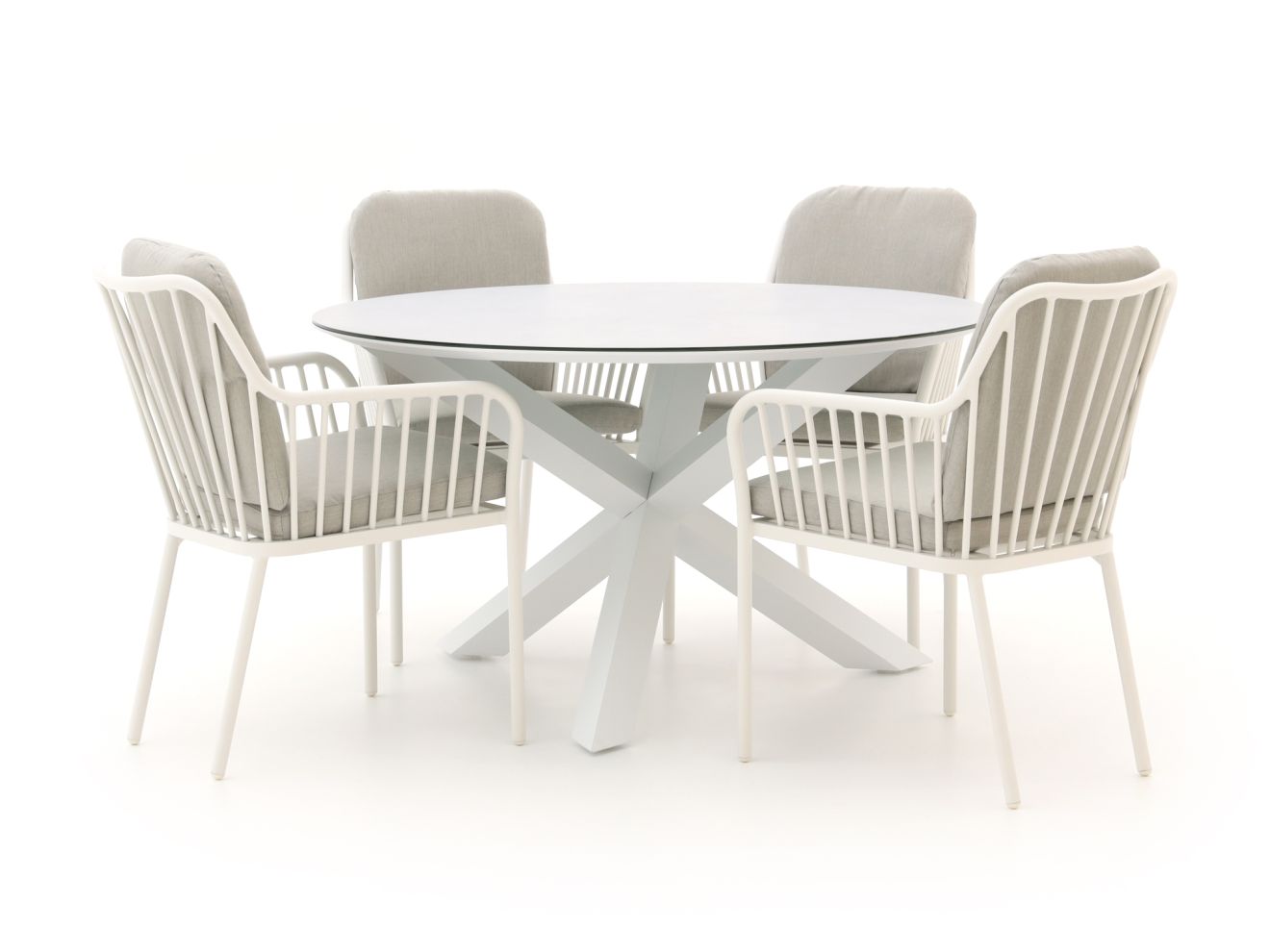 Manifesto Arasso/Ferrone ø 130 cm Gartenmöbel-Set 5-teilig günstig online kaufen