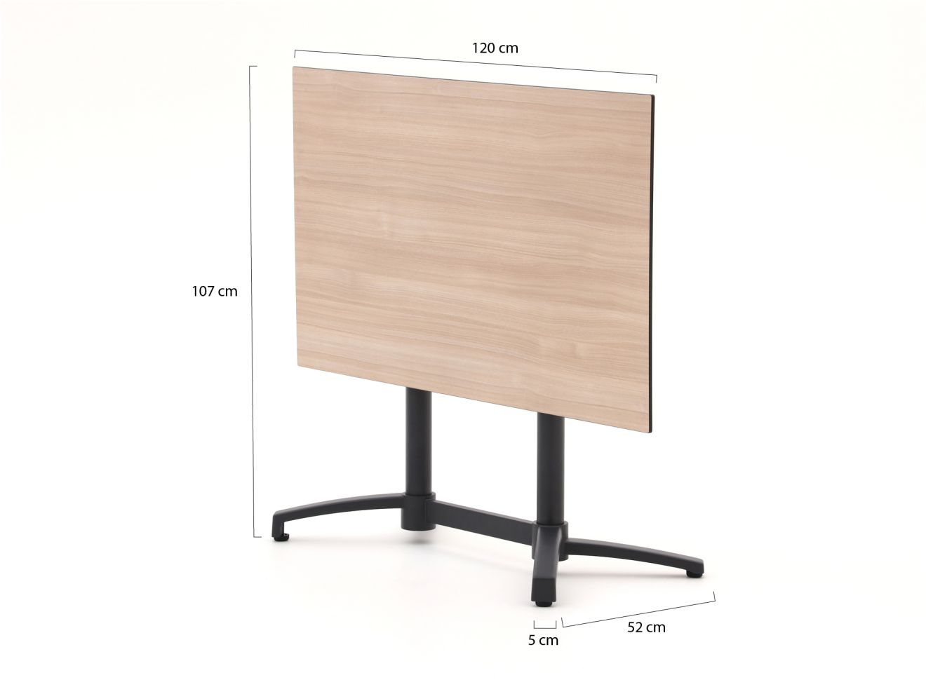 Forza Ripi/Canzo 140 cm Gartenmöbel-Set 5-teilig stapelbar klappbar Grau  Rabatt: 20 %