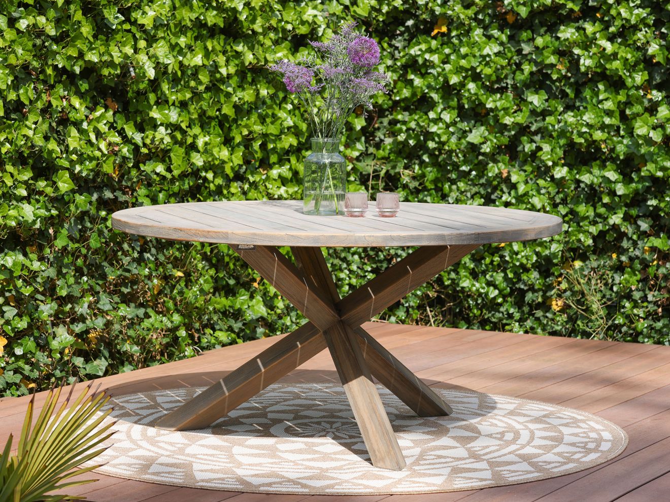 ROUGH-Y Gartentisch ø 120 cm (h:75 cm) Braun 120cm Rabatt: 33 %