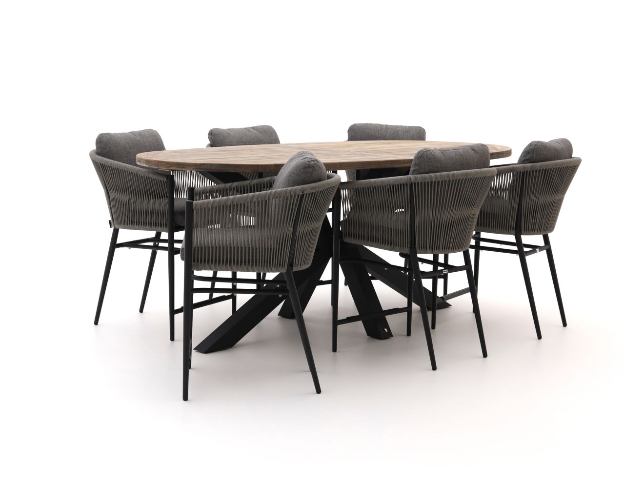 Bellagio Mineo/ROUGH-Y Ellips 240 cm High Dining Gartenmöbel-Set 7-teilig Grau Rabatt: 23 % Bellagio Mineo/ROUGH-Y Ellips 240 cm High Dining Gartenmöbel-Set 7-teilig Grau Rabatt: 23 %