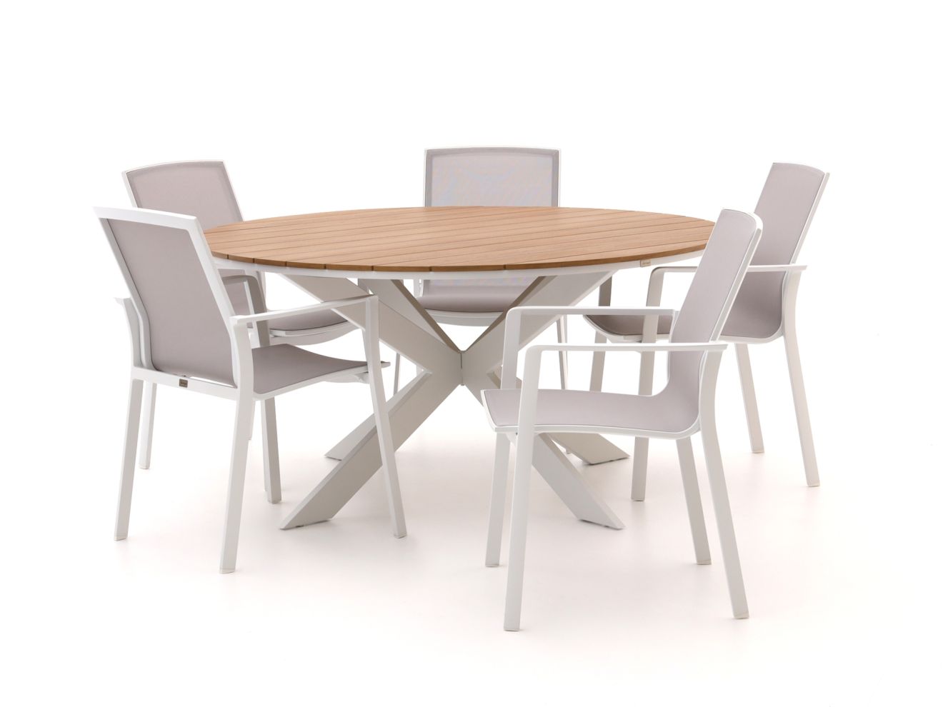 Bellagio Dranera/Fidenza ø 149 cm Gartenmöbel-Set 6-teilig stapelbar Grau 149cm Rabatt: 19 %