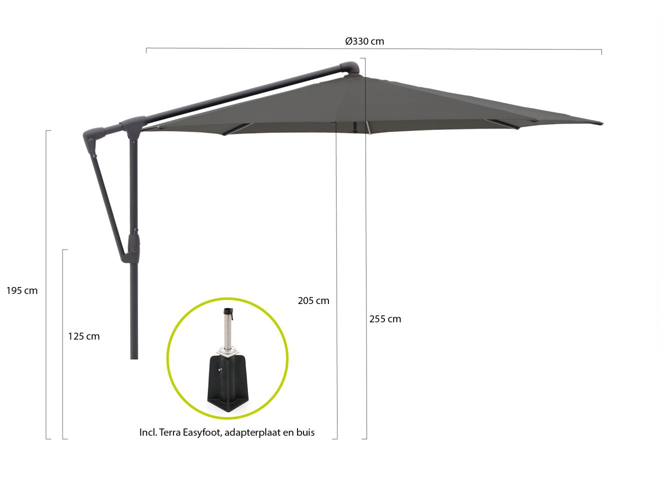 Glatz Sunwing Casa Ampelschirm ø 330 cm günstig online kaufen